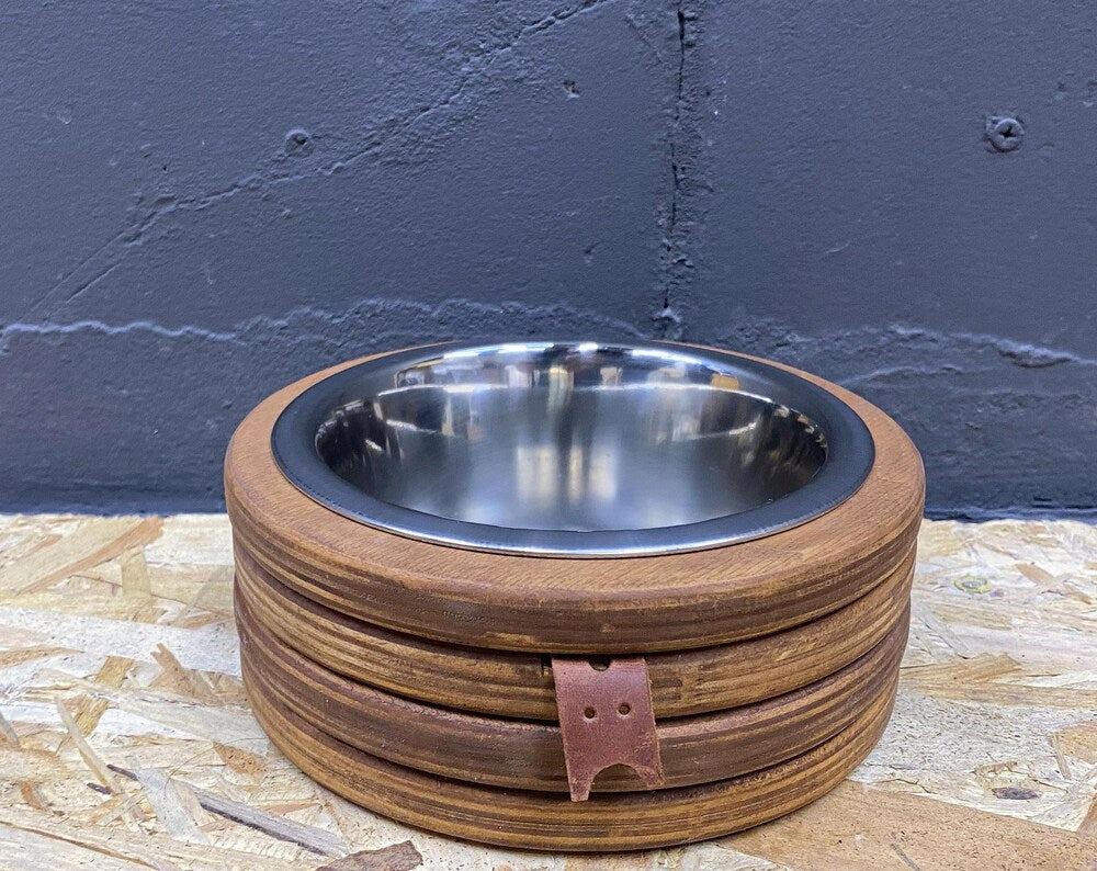 Cat bowls - Metal bowl with stand READY TO SHIP